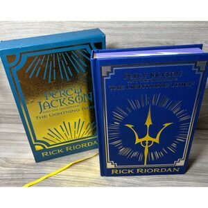 Percy Jackson & The Olympians The Lightning Thief Rick Riordan Book Slipcase Set